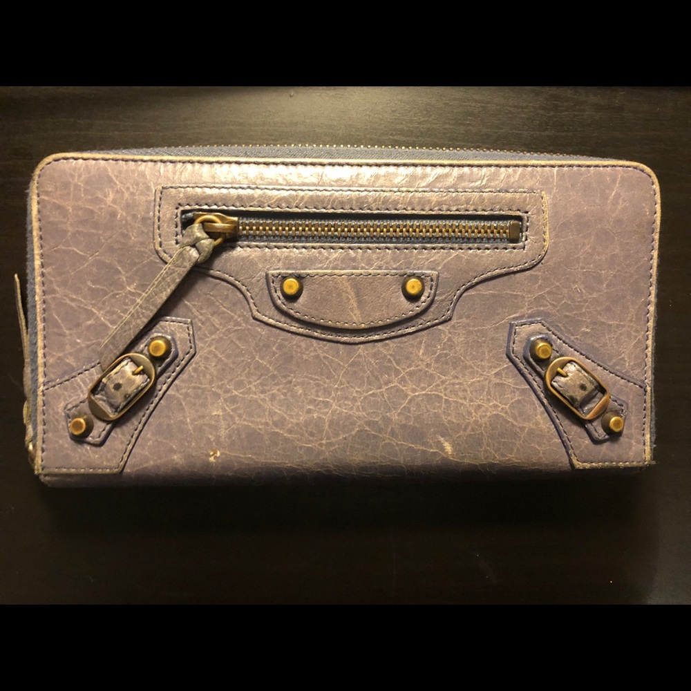Balenciaga Zip Around Leather wallet